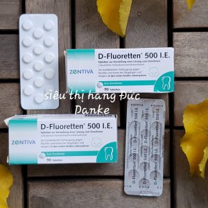 Vitamin D Fluoretten 500 IE cho trẻ sơ sinh và trẻ nhỏ