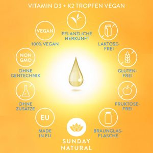 Vitamin D3+K2 MK7 cho trẻ 0-4 tuổi, 600 giọt