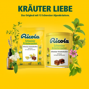 Kẹo ngậm thảo dược giảm ho khàn giọng Ricola