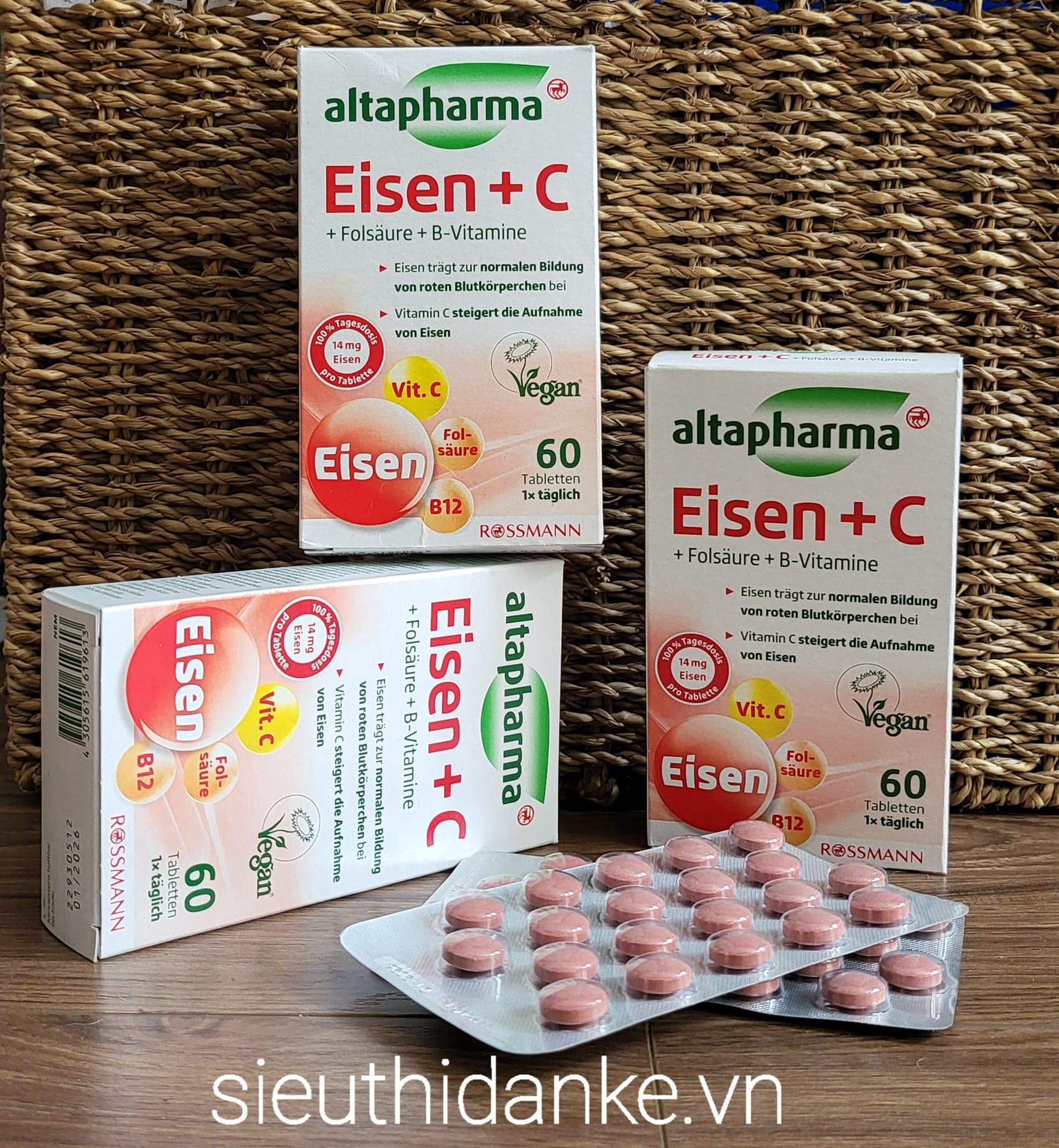 Viên sắt Altapharma Eisen+C