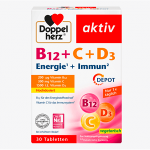 Vitamin B12 + C + D3 Energie + Immun Doppelherz
