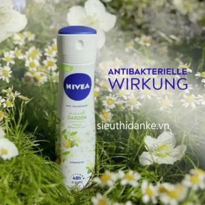 Xịt khử mùi Nivea Miracle Garden, hương hoa nhài & cam Bergamot