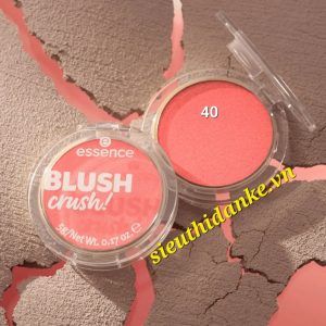 Phấn má hồng Essence blush crush, 40 Strawberry Flush - hồng đỏ dâu